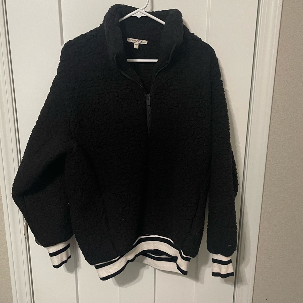 Express One Eleven Sherpa Sweater